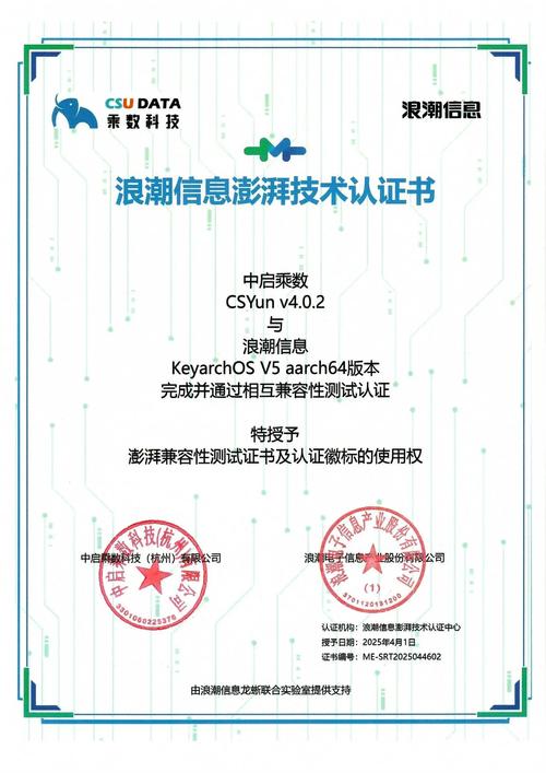 生态 | 中启乘数多款软件产品与浪潮云峦操作系统完成产品生态集成